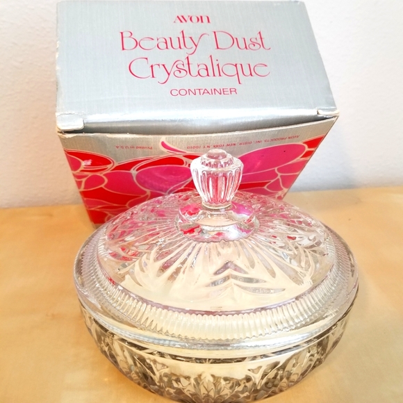 Avon Storage & Organization Vintage Avon Beauty Dust Crystalique